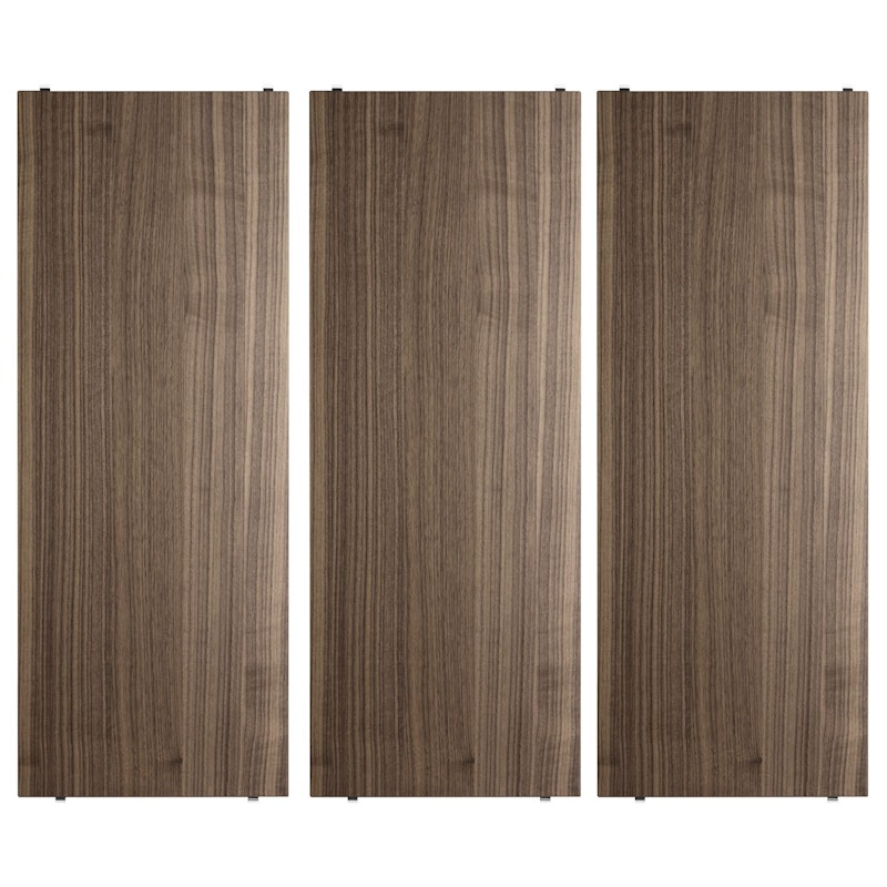 String Regalböden 3-er Set 58x30 cm, Walnussfarben