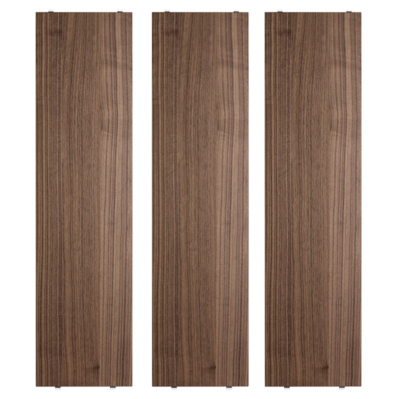 String Regalböden 3-er Set 78x20 cm, Walnussfarben