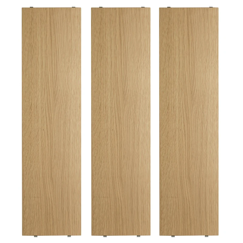 String Regalböden 3-er Set 78x20 cm, Eiche