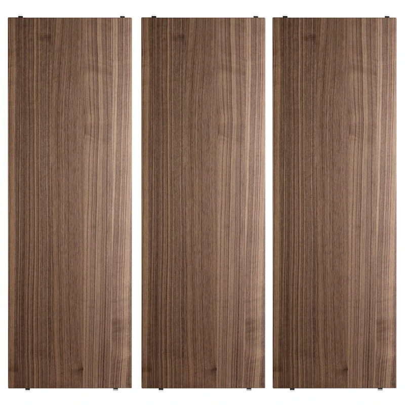 String Regalböden 3-er Set 78x30 cm, Walnussfarben