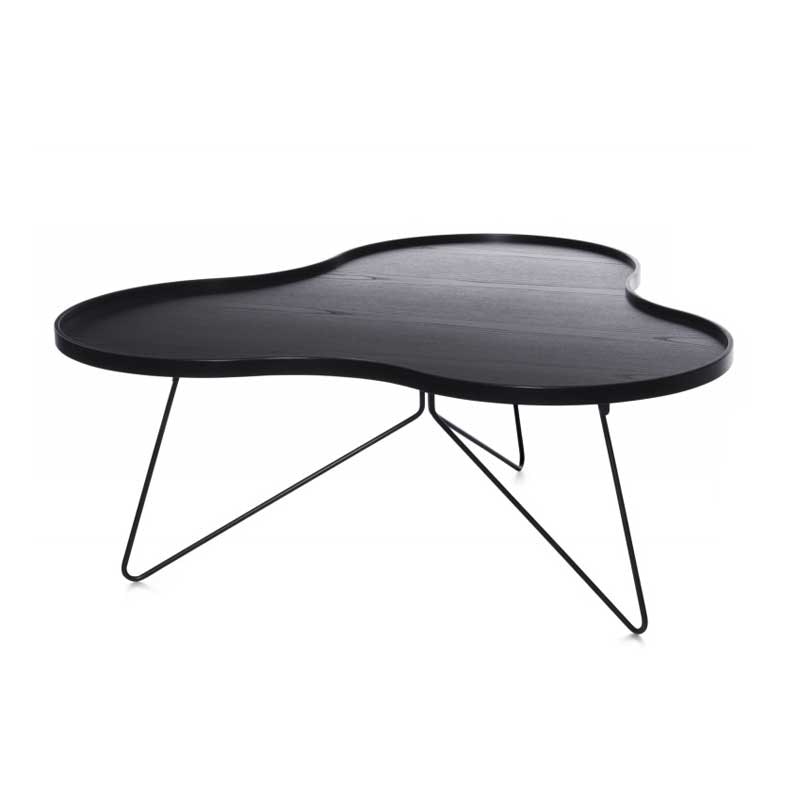 Flower Mono Tisch 114x107cm, Schwarz