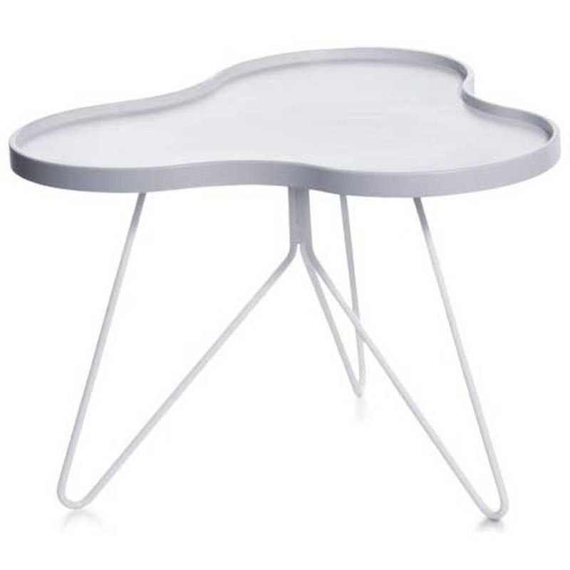 Flower Mono Tisch 66x62cm, Weiss