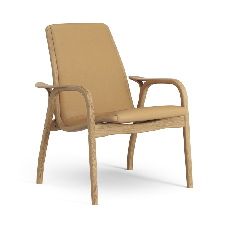 Laminett Sessel Leder, Geölt Eiche / Light Brown