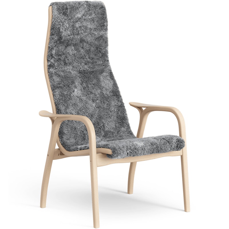 Lamino Armsessel Schafsfell/ Buche, Scandinavian Grey