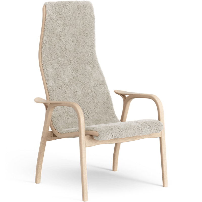 Lamino Armsessel Schafsfell/ Buche, Moonlight