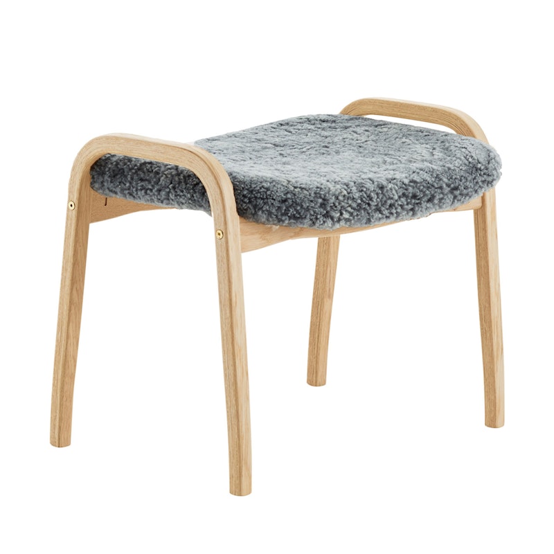 Lamino Hocker Schafsfell/Buche, Scandinavian Grey