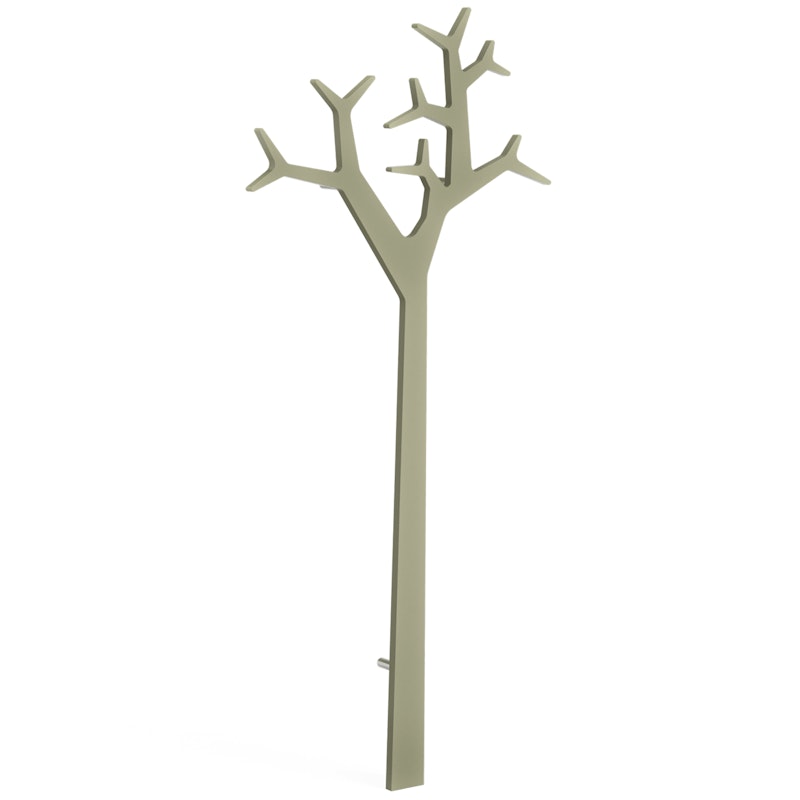 Tree Garderobe Wandmontiert 194 cm, Moosgrün