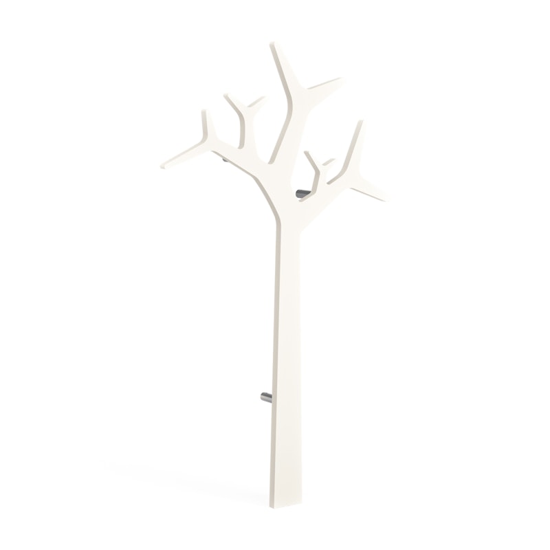 Tree Garderobe Wandmontiert 134 cm, Soft White