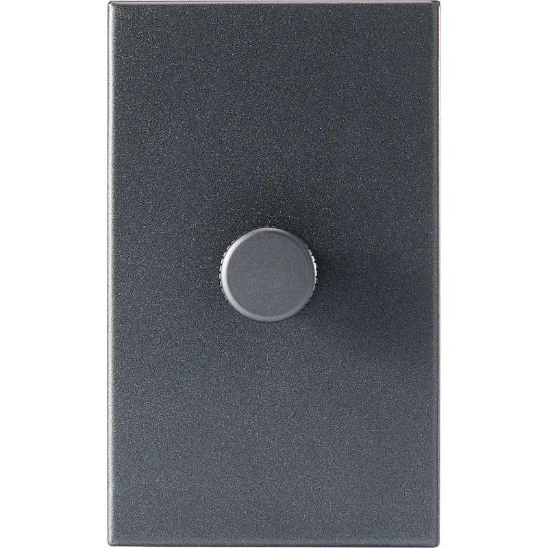 Single Rotary Wall dimmer, Graphite