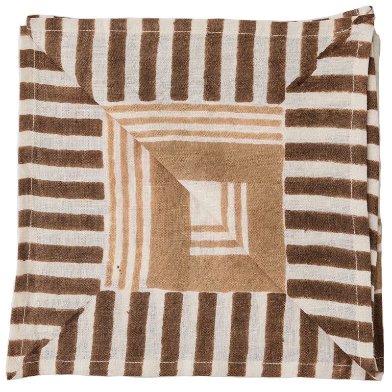 Ella Serviette 50x50 cm, Hazelnut