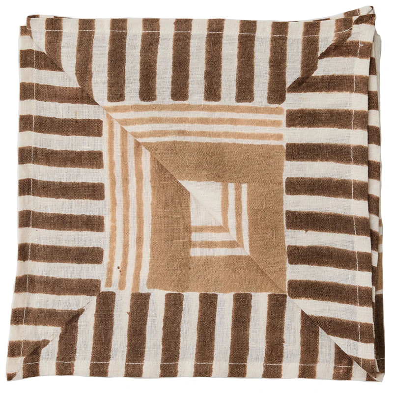 Ella Serviette 50x50 cm, Hazelnut
