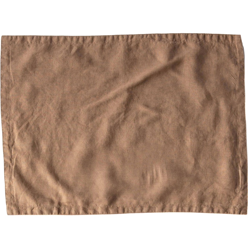 Linen Tischset 35x50 cm, Hazelnut