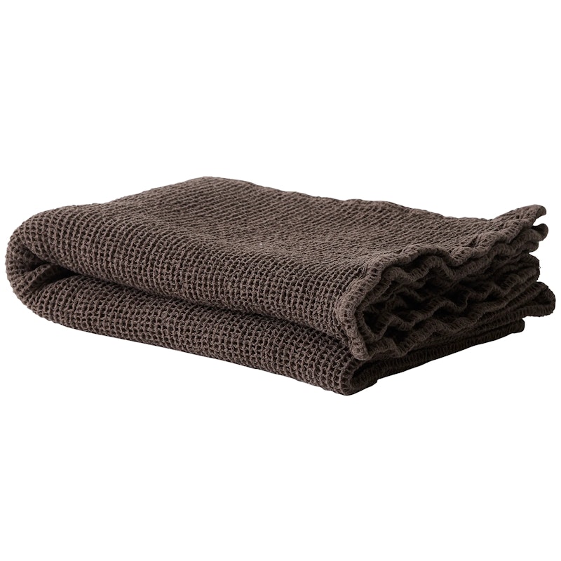 Nella waffle Handtuch 100x150 cm, Taupe