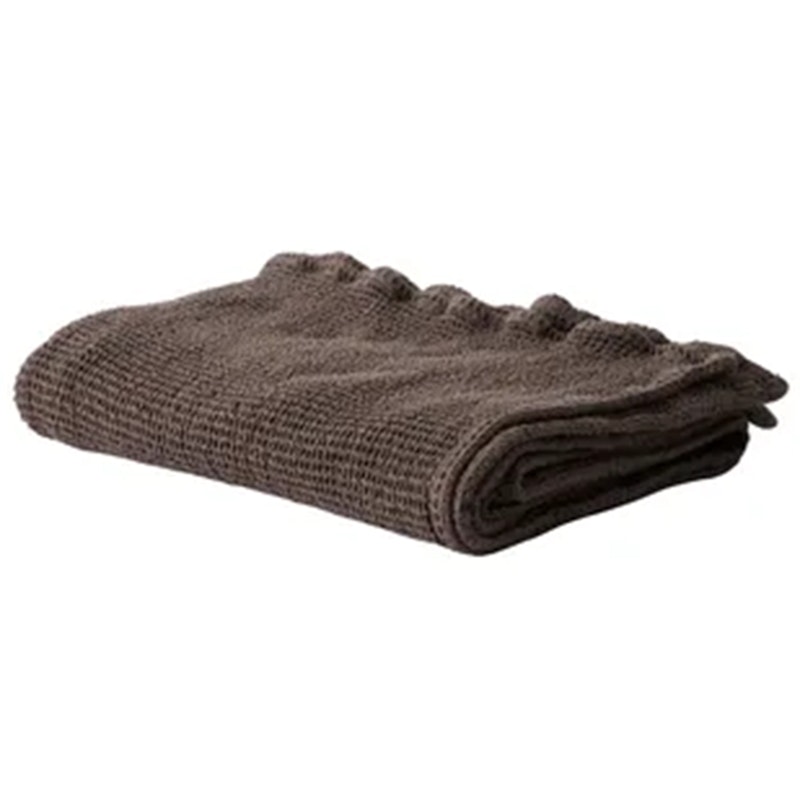 Nella waffle Handtuch 70X140 cm, Taupe