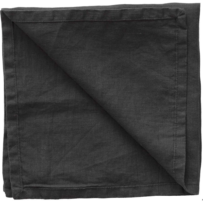 Linen Serviette 45x45 cm, Carbon