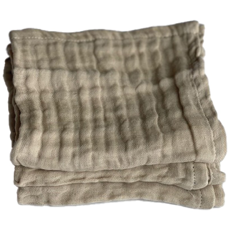 Fine Handtücher 30x30 cm 3-er Set, Pale Honey