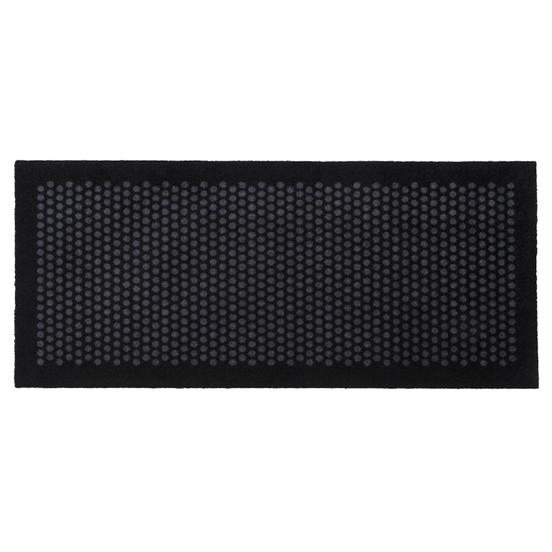 Dot Fußmatte 67x150cm, Schwarz/Grau