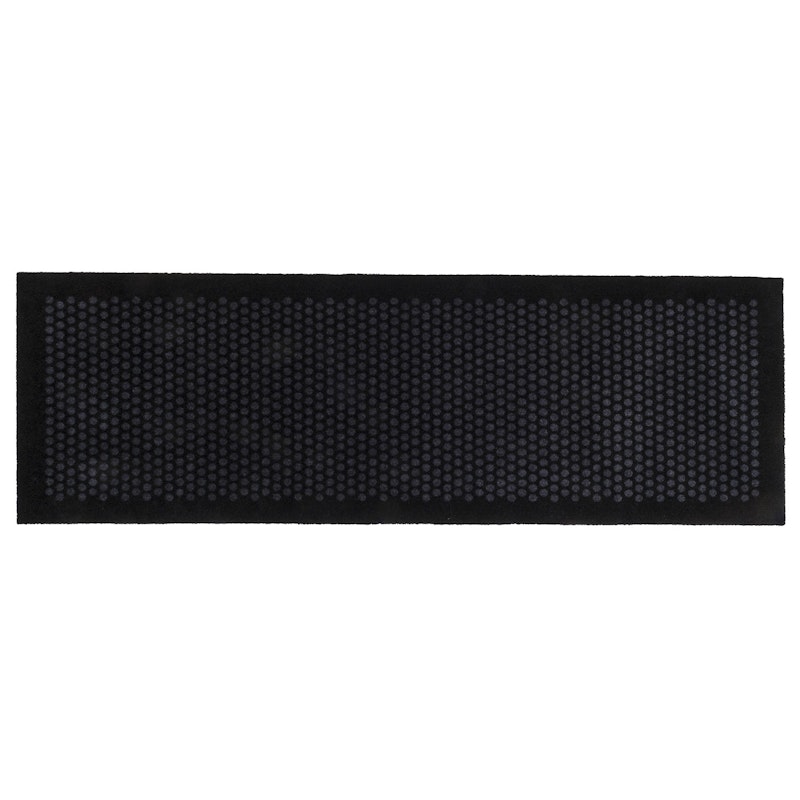 Dot Fußmatte 67x200cm, Schwarz/Grau