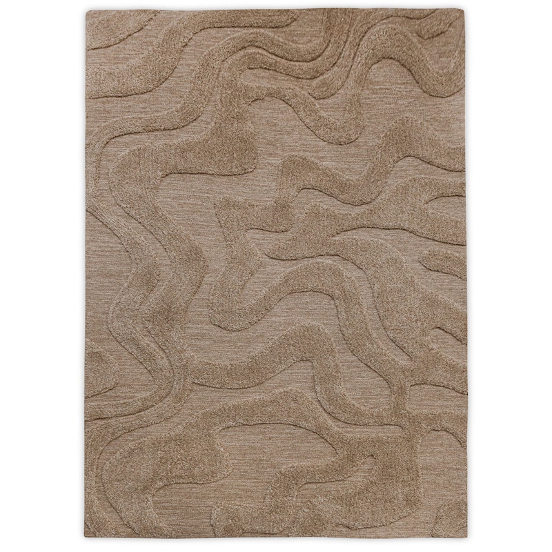 Norlander Wollteppich 200x300 cm, Beige Melange