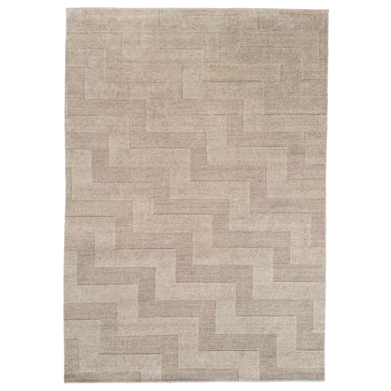Valmont Wollteppich 250x350 cm, Beige Melange