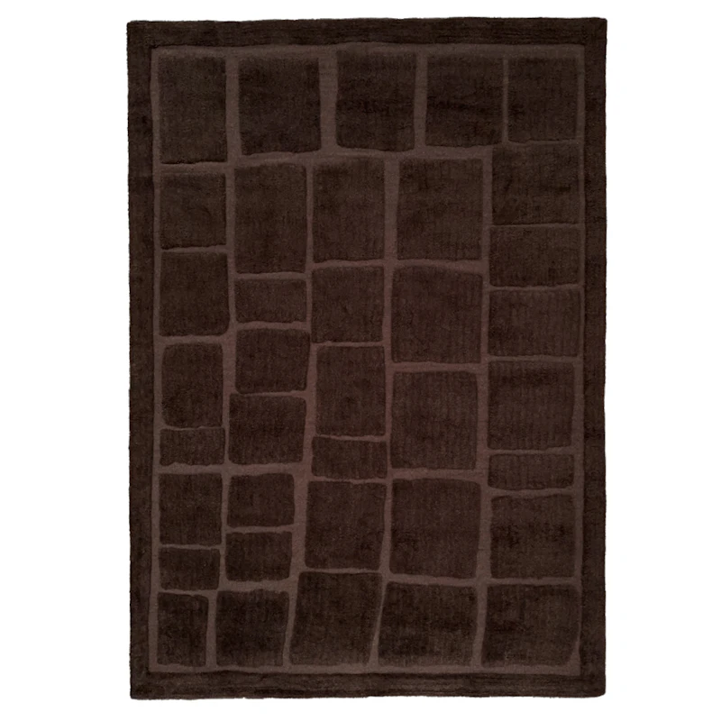 Wandel Wollteppich Braun, 250x350 cm