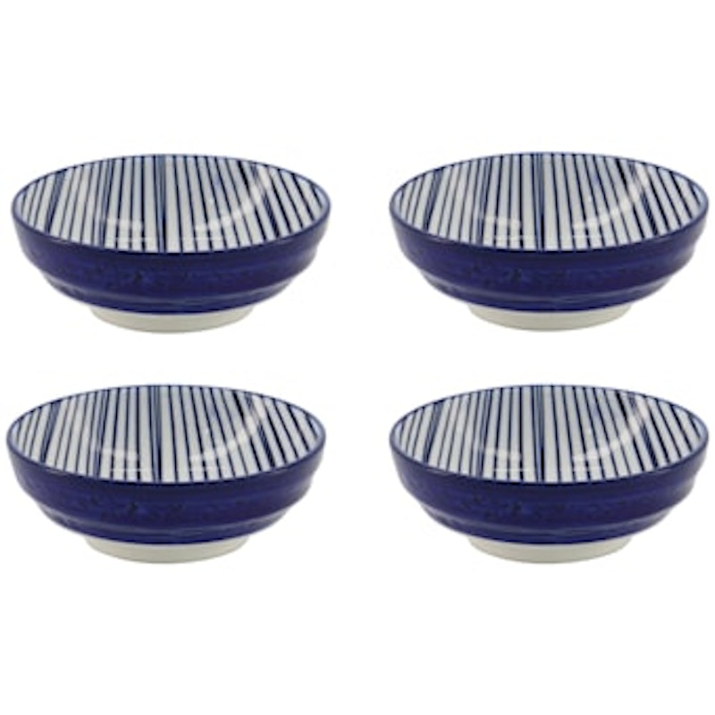 Nippon Blue Sauciere 4-er Set, Lines