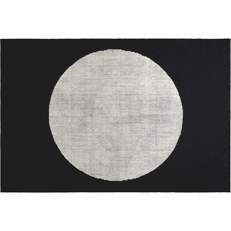 Disc Teppich 170x240 cm, Schwarz