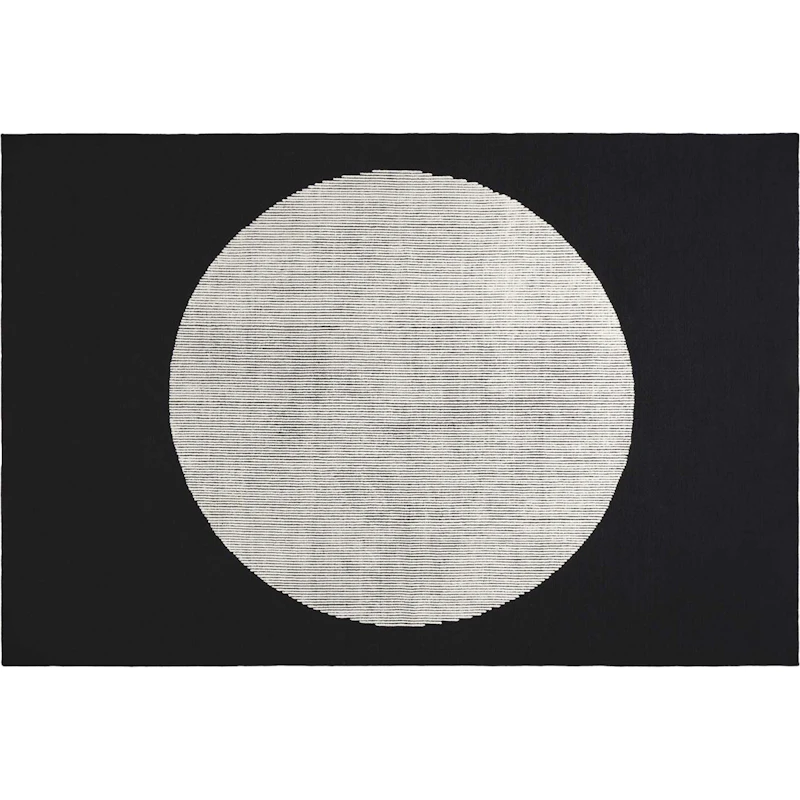 Disc Teppich 200x300 cm, Schwarz