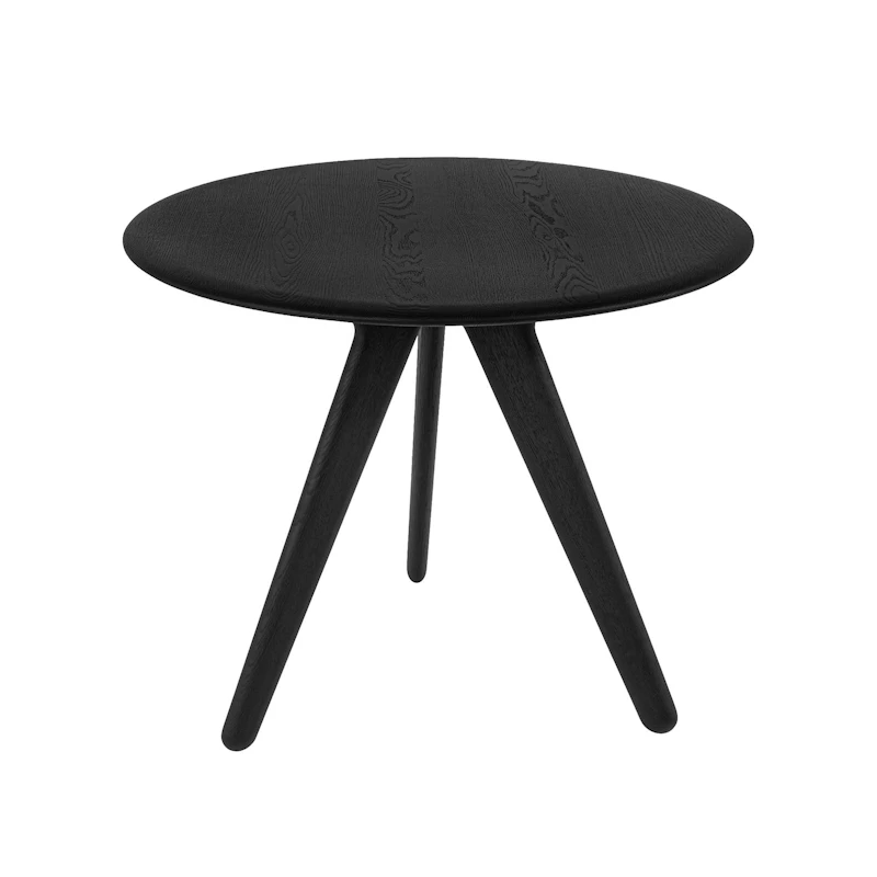 Groove Esstisch Ø90 cm, Schwarz