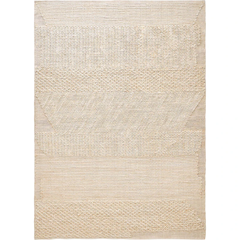 Knotty Teppich 200x300 cm, Weiß