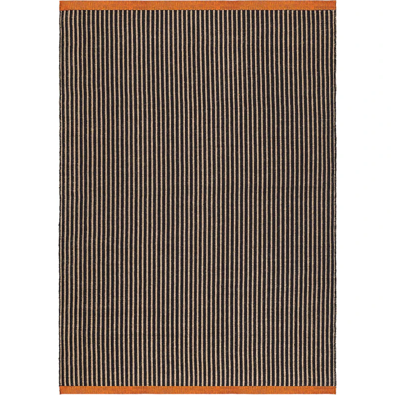 Line Teppich 170x240 cm, Schwarz