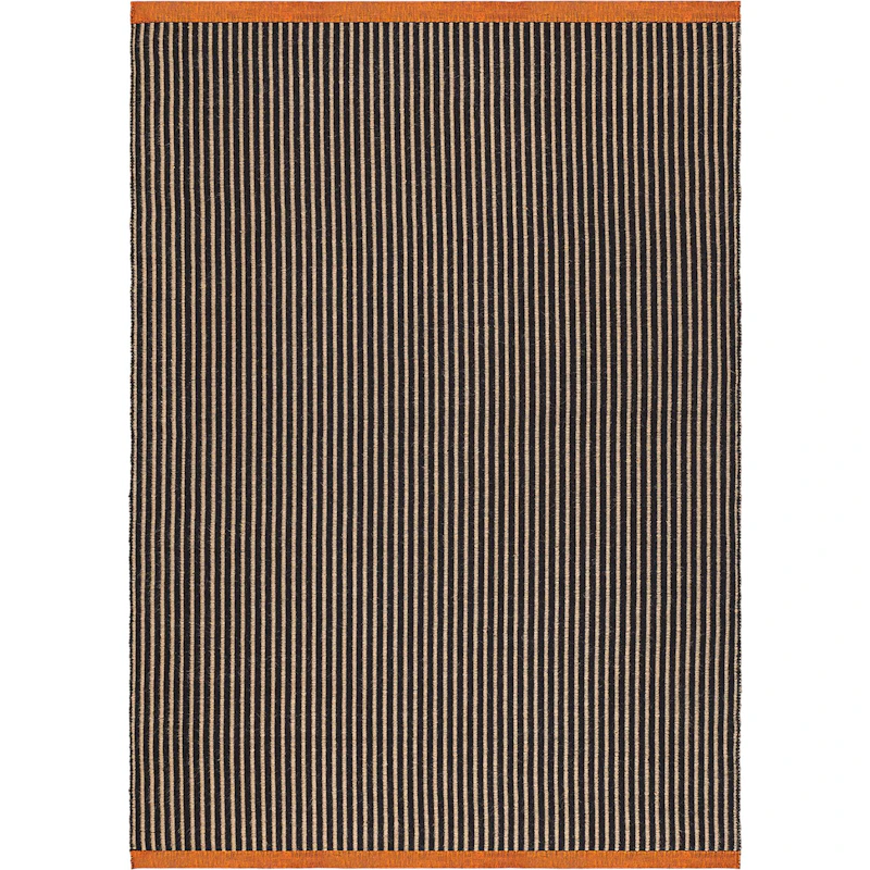 Line Teppich 200x300 cm, Schwarz