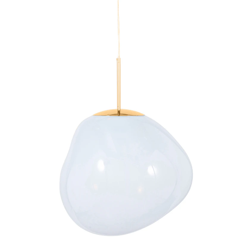 Melt Hängelampe Groß, Opal / Gold