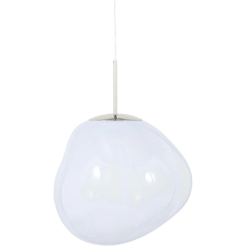 Melt Hängelampe Groß, Opal / Silber