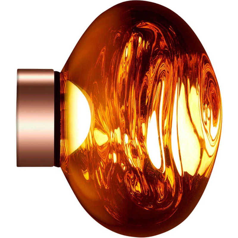 Melt Wand- Und Deckenlampe Mini, Kupfer