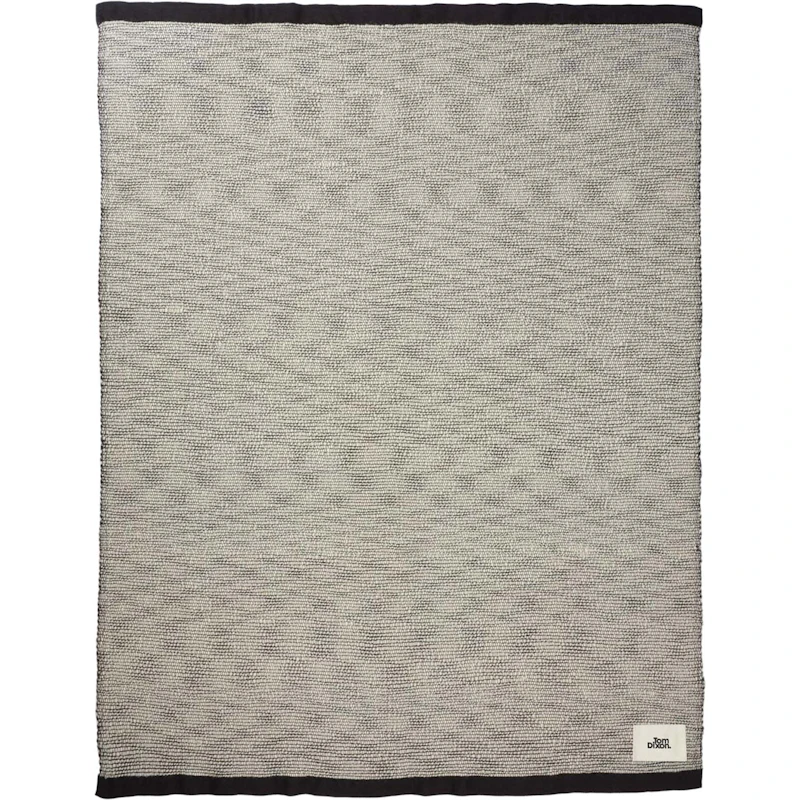 Thread Decke 140x180 cm, Schwarz / Weiß