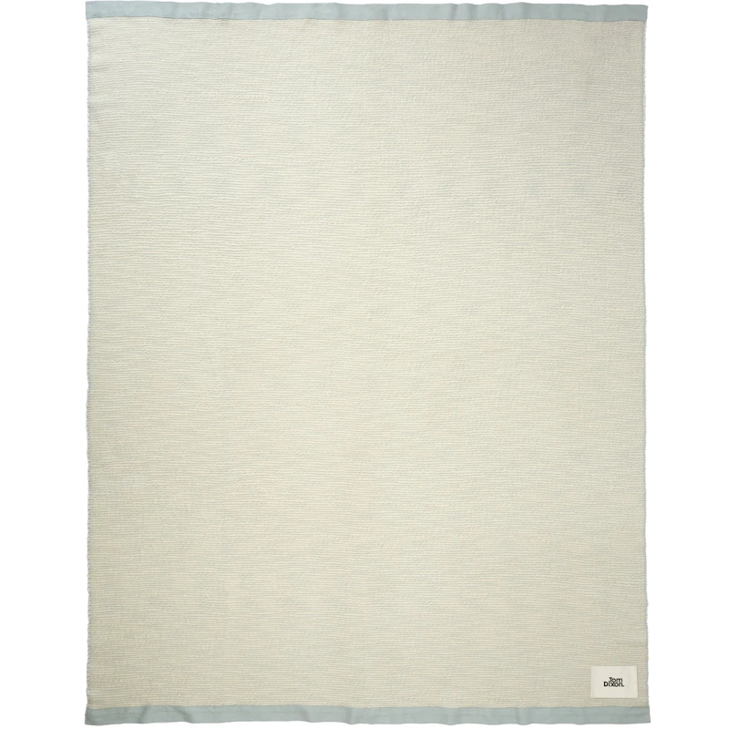 Thread Decke 140x180 cm, Blau / Weiß