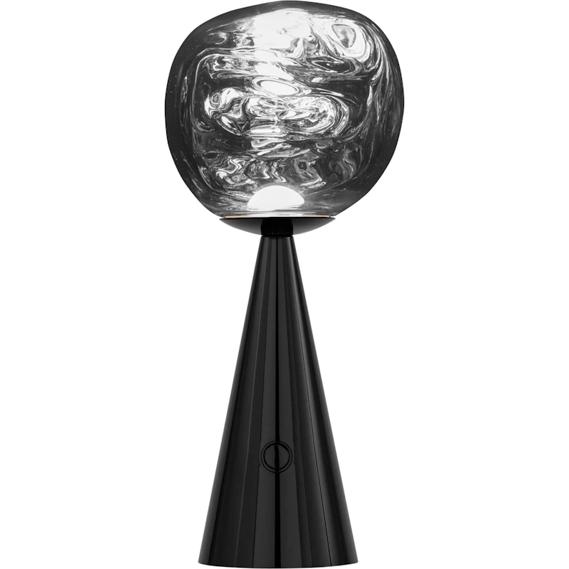 Melt Tragbare Lampe, Schwarz