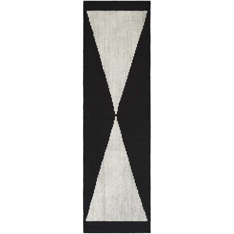 Wedge Teppich 70x250 cm, Schwarz