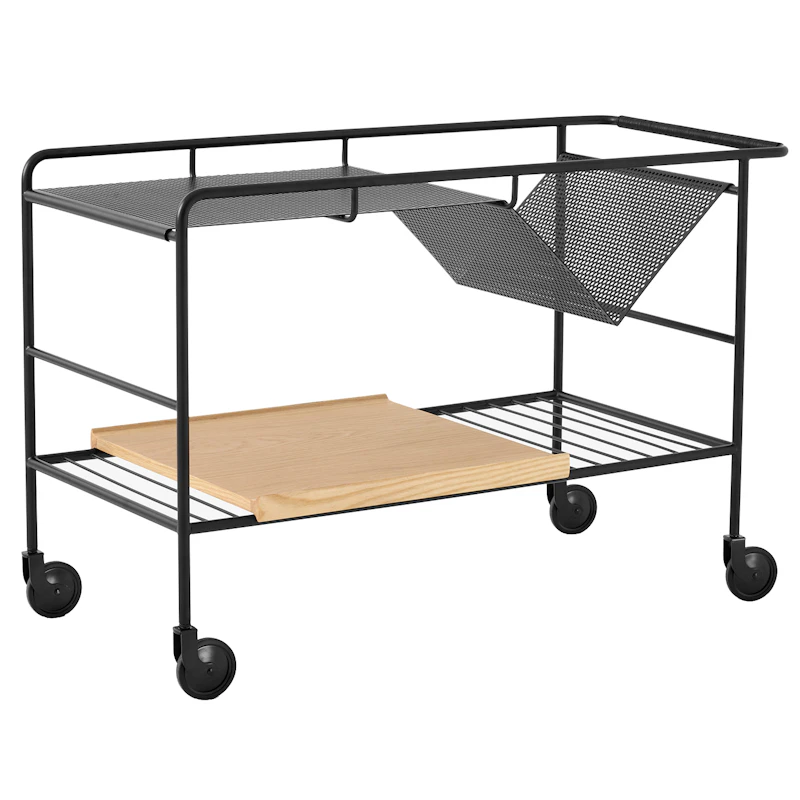 Alima NDS1 Servierwagen, Eiche / Schwarzmatt