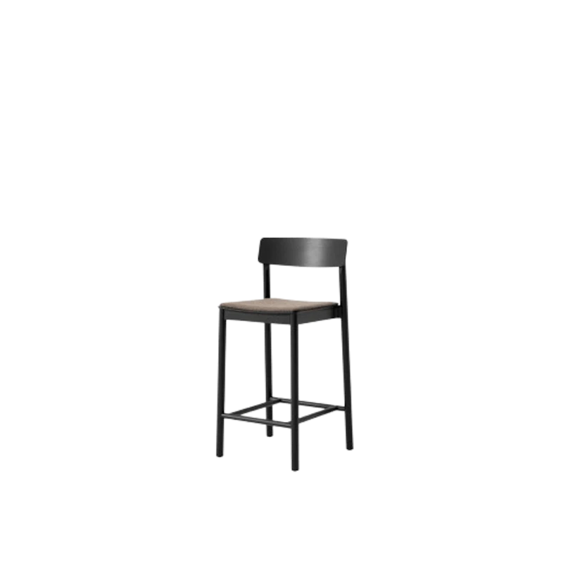 Betty TK14 Counter Stool Black Lacquered Ash/Fuse