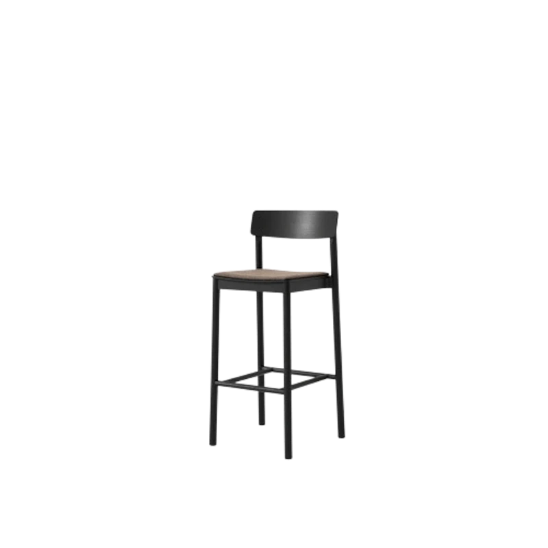Betty TK17 Bar Stool Black Lacquered Ash/Fuse