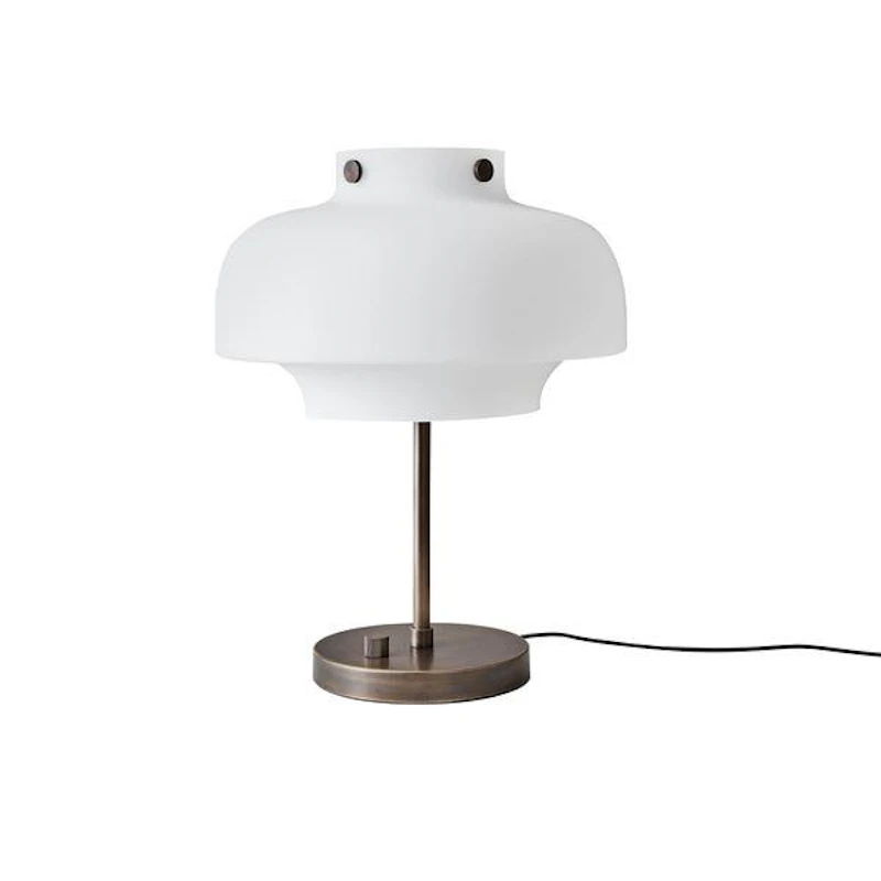 Copenhagen SC13 Table Lamp Opal Glass & Brass