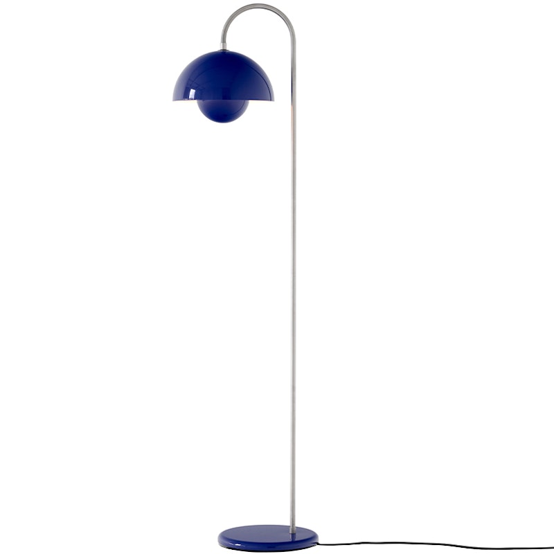 Flowerpot VP12 Stehlampe, Cobalt Blue