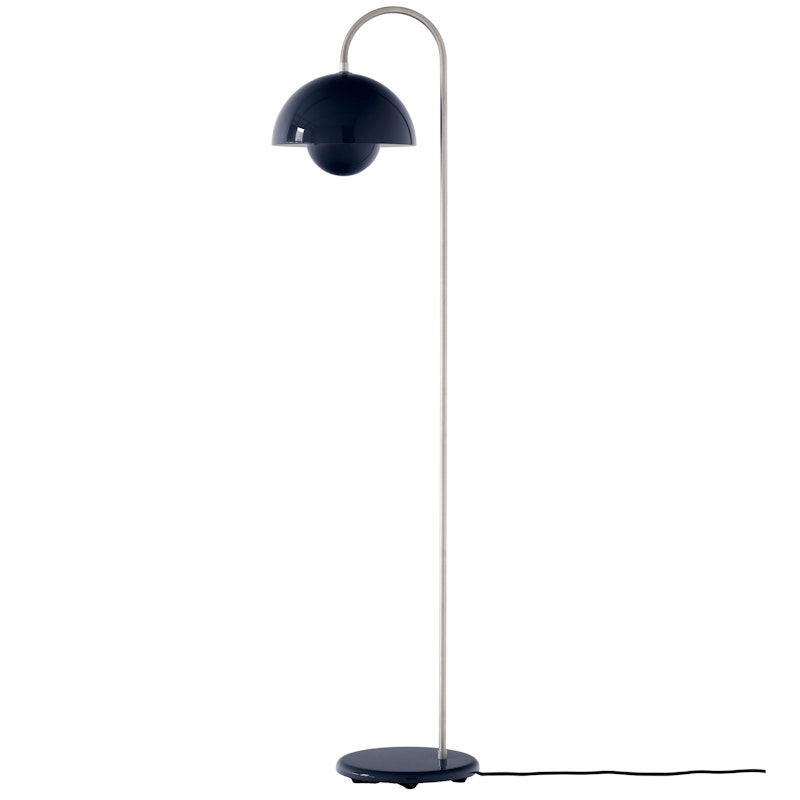 Flowerpot VP12 Stehlampe, Steel Blue