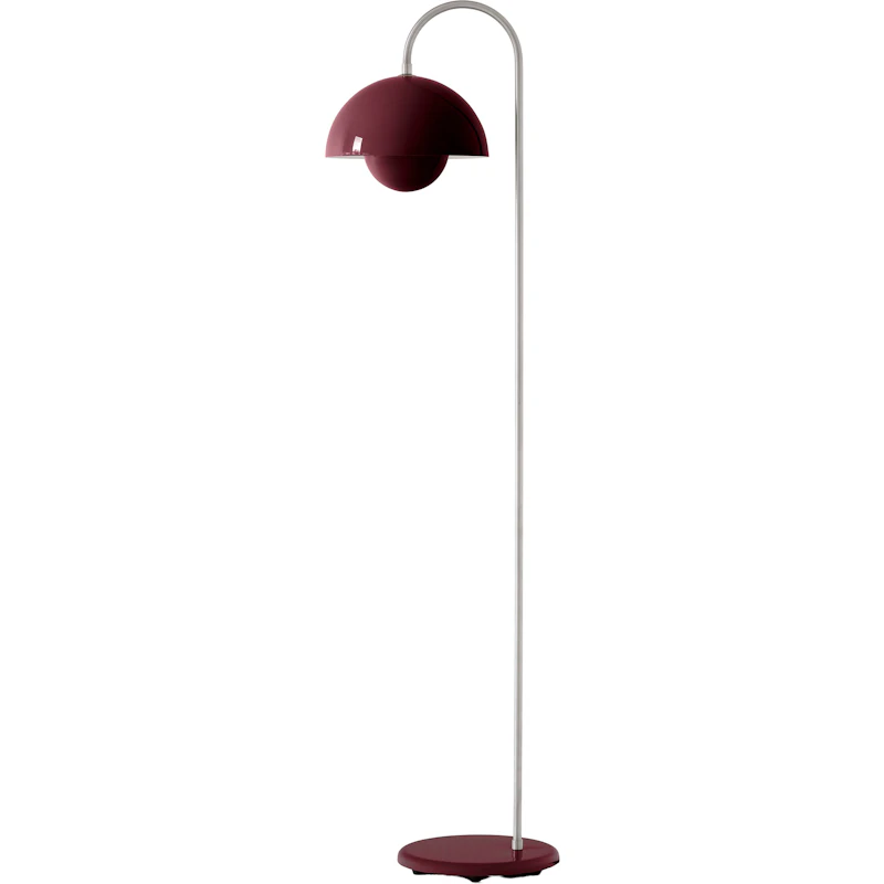 Flowerpot VP12 Stehlampe, Dark Plum