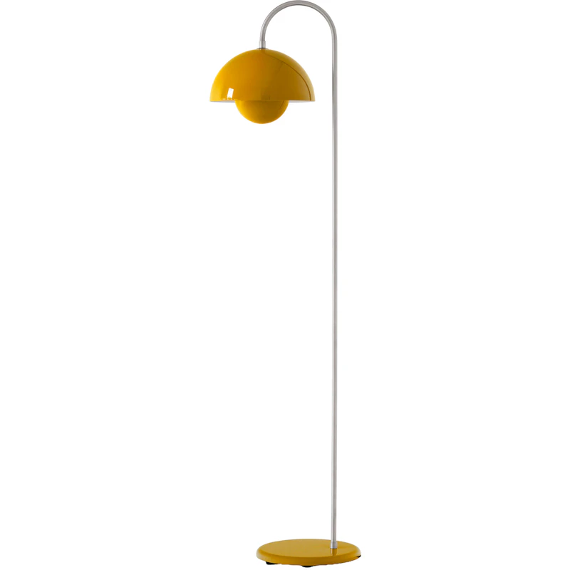 Flowerpot VP12 Stehlampe, Mustard