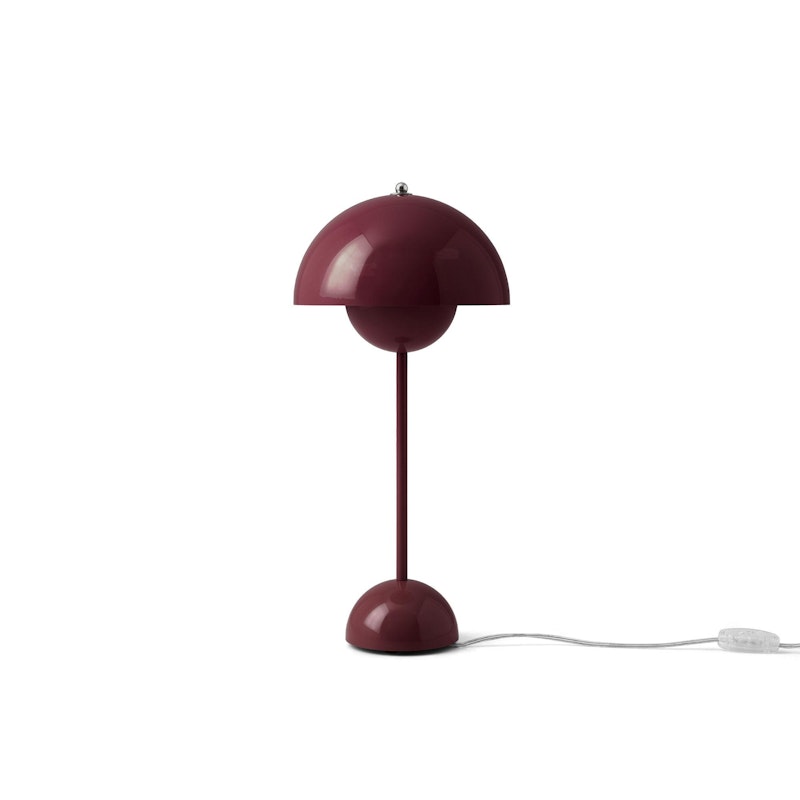 Flowerpot VP3 Tischlampe, Dark Plum