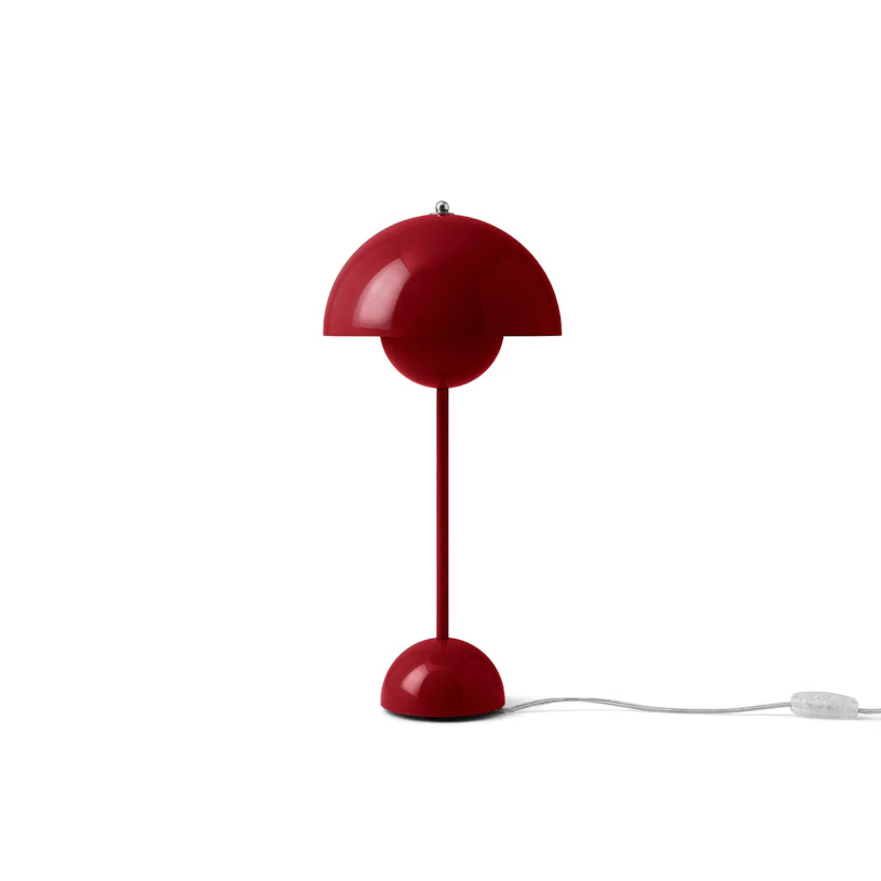 Flowerpot VP3 Tischlampe, Vermilion Red
