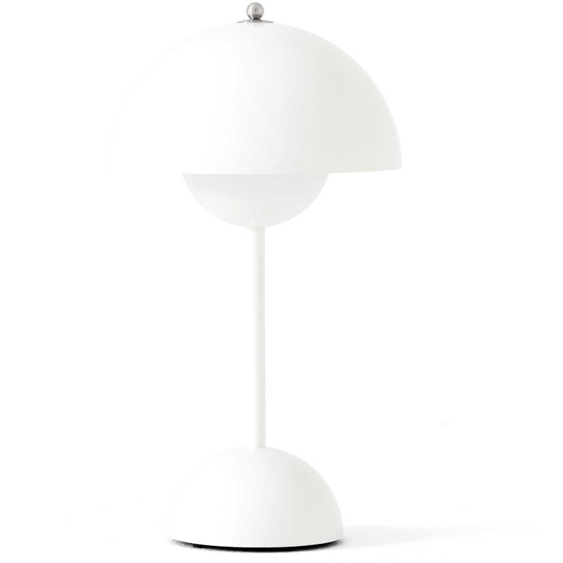 Flowerpot VP9 Tischlampe Tragbar, Matt White